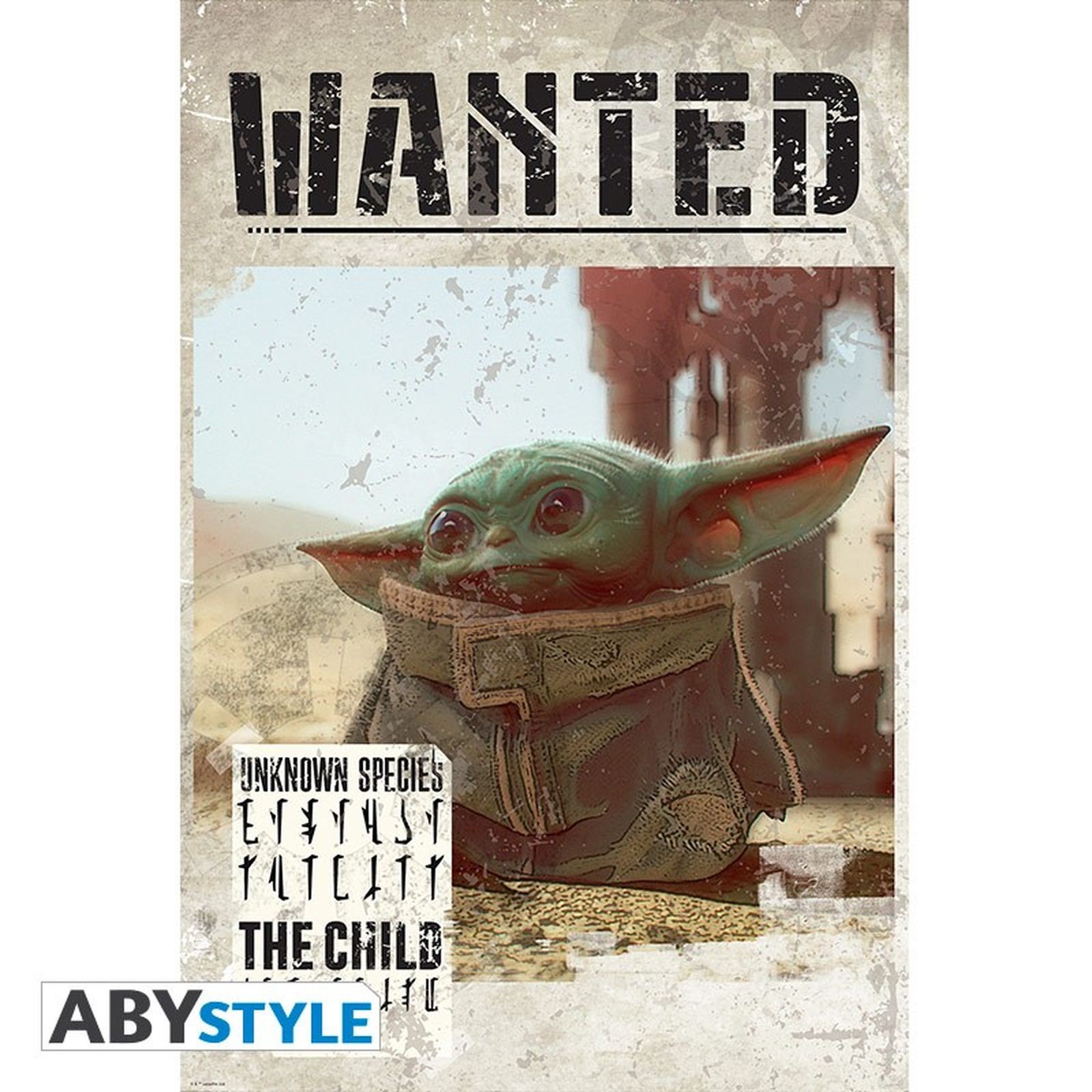 Poster Star Wars Bebe Yoda Wanted 91 5 X 61 Cm Abystyle