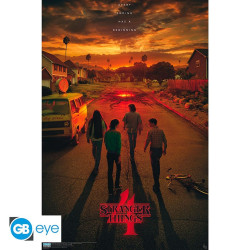 Poster - Stranger Things - Saison 4 Teaser Californie - 91.5 x 61 cm - GBeye