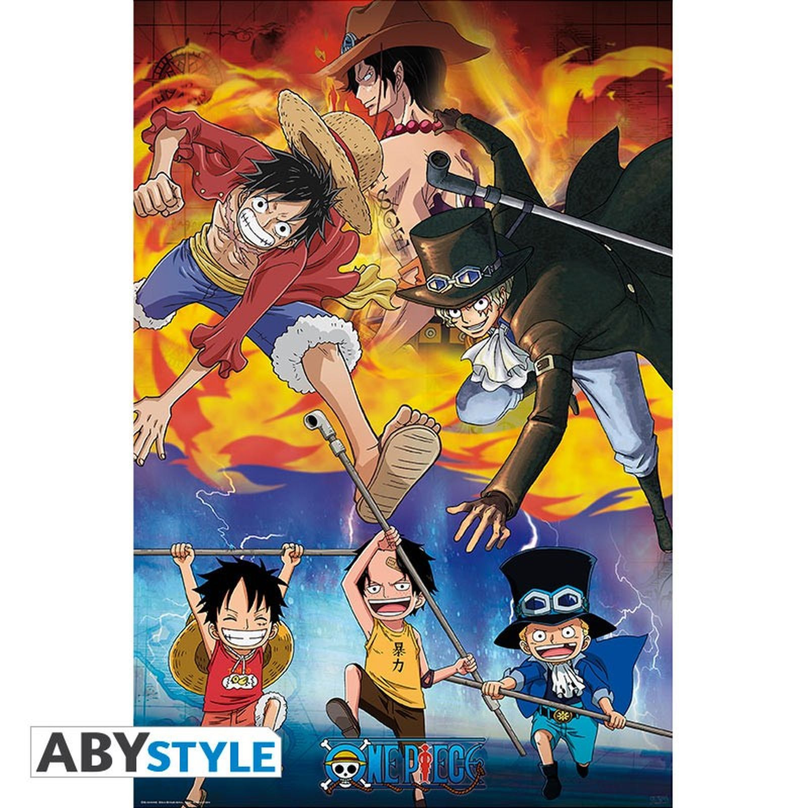 Tapis One Piece Sabo Luffy et Ace | Tapis Boutique