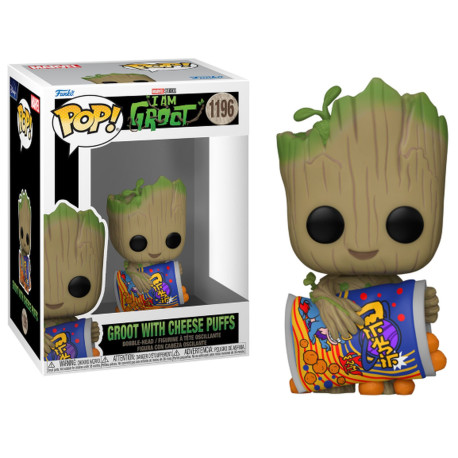 Figurine Pop! Marvel I am Groot Groot with Cheese Puffs N° 1196 Funko