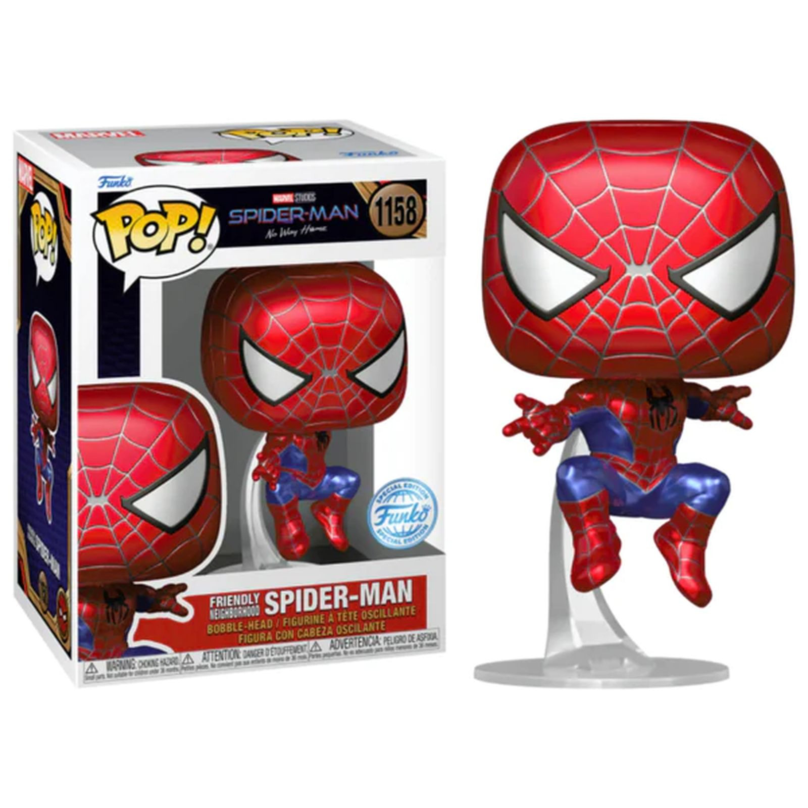 FUNKO: Marvel Spider-Man Porte-clés Funko Pop Figurine Vinyle Spider-Man 4  cm - Vendiloshop