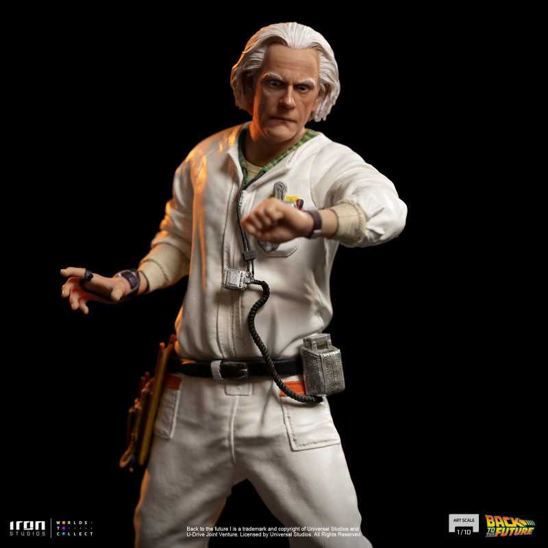 Retour vers le Futur II - Statuette 1/10 Art Scale Doc Brown 25 cm -  Figurines - LDLC