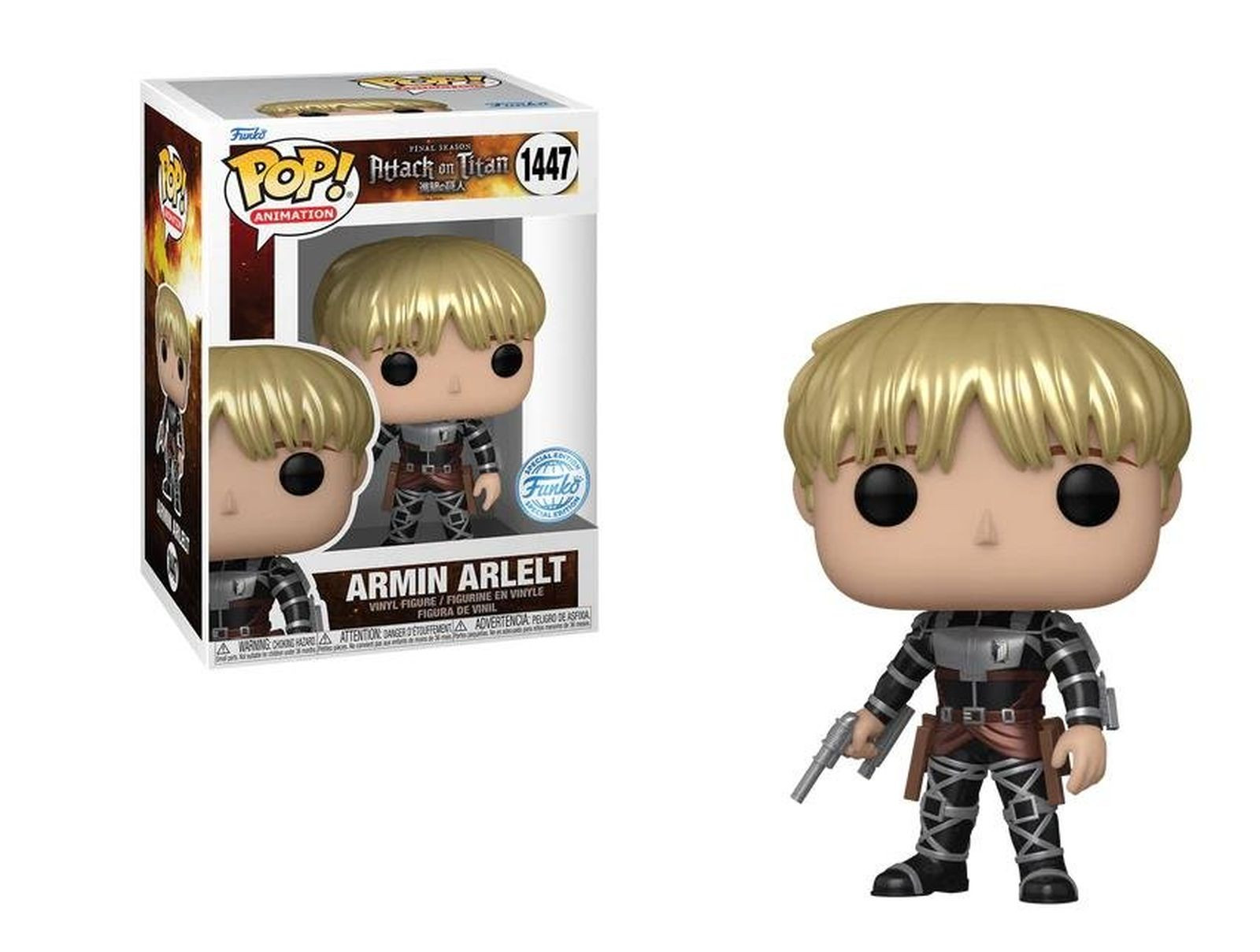 Pop! Animation L'Attaque des Titans Armin Arlelt Metallic N 1447 Funko