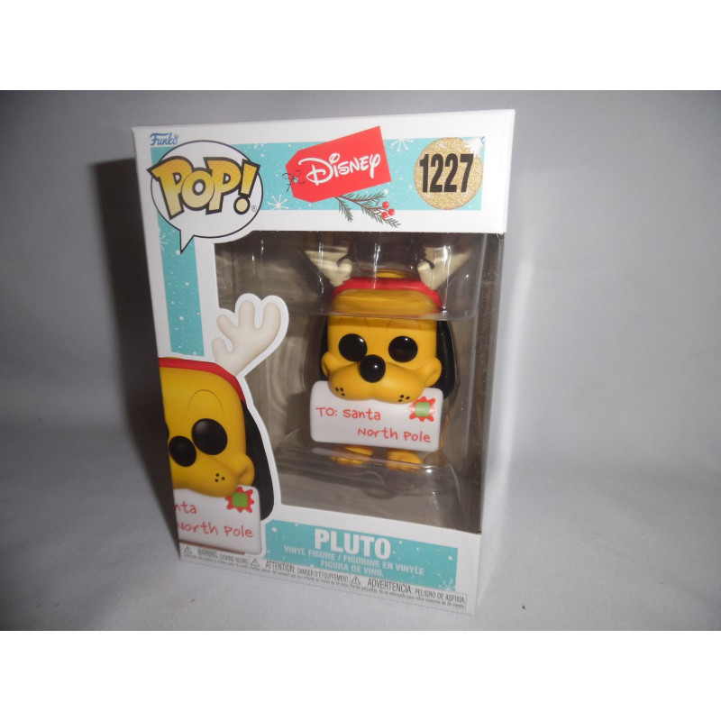 DISNEY - FIGURINE POP! EN VINYLE DE PLUTO (10 CM) - NOËL 1227