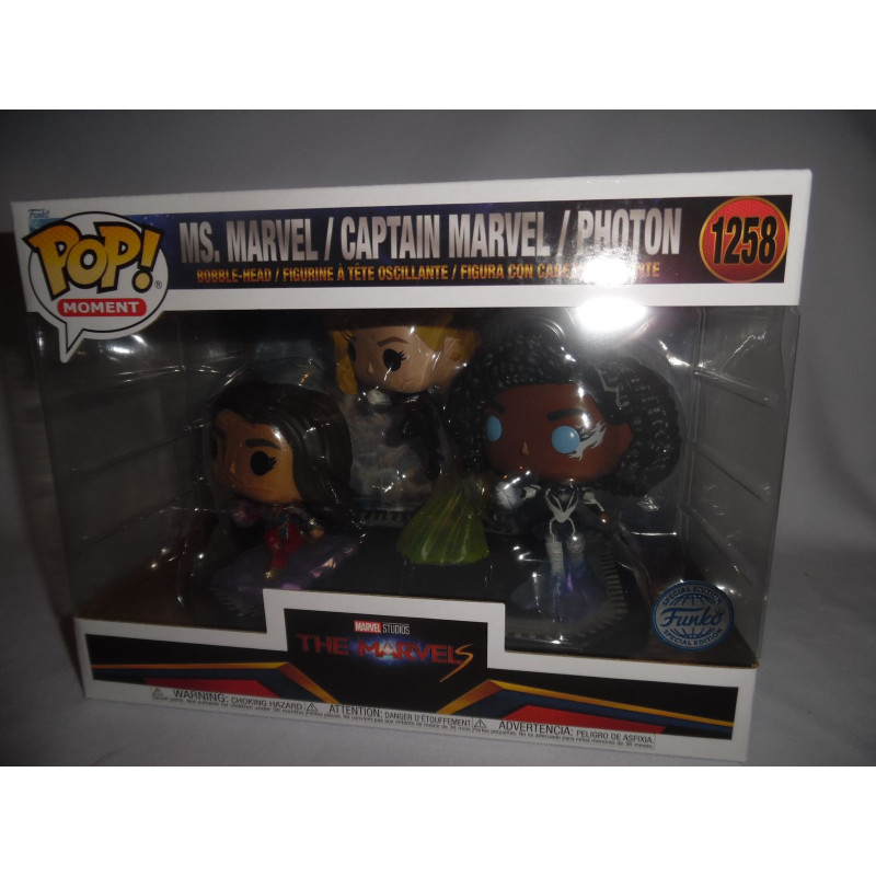 Funko Pop! Moment: The Marvels - Ms. Marvel/ Captain Marvel/photon