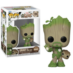 Figurine - Pop! Marvel - We are Groot - Groot as Iron Man - N° 1393 - Funko