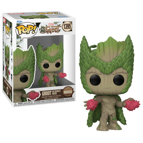 Figurine - Pop! Marvel - We are Groot - Groot as Scarlet Witch - N° 1395 - Funko