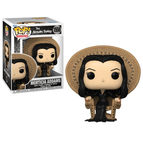 Figurine - Pop! TV - La Famille Addams - Morticia sur sa chaise - N° 1550 - Funko