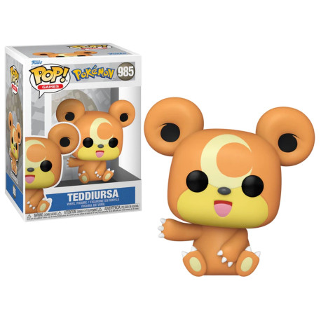 Figurine - Pop! Games - Pokémon - Teddiursa - N° 985 - Funko