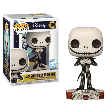 Figurine - Pop! Disney - L'Etrange Noël de Mr Jack - Jack Skellington as The King - N° 1401 - Funko