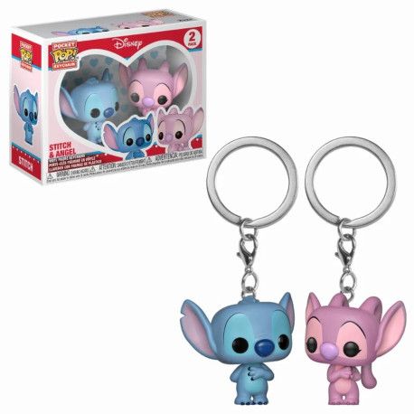 Porte-clé - Pocket Pop! Keychain - Disney - Stitch & Angel - Funko