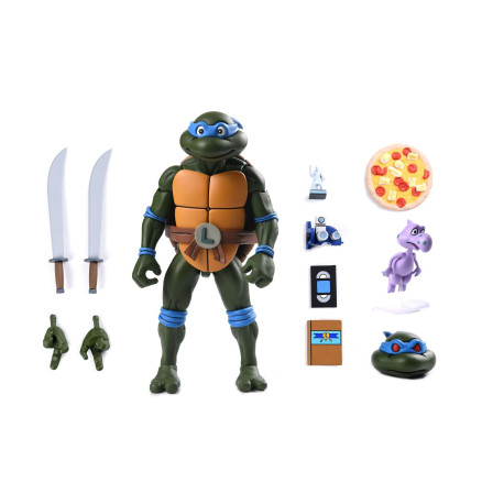 Figurine - Tortues Ninja - Cartoon Ultimate Leonardo 18 cm - NECA