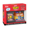 Figurine - Bitty Pop! Towns - Les Simpson - Bart Simpson et Kwik-E-Mart - Funko