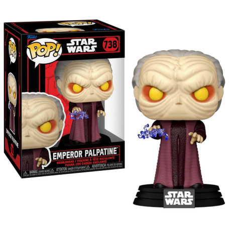 Figurine - Pop! Star Wars - Darkside - Empereur Palpatine - N° 738 - Funko