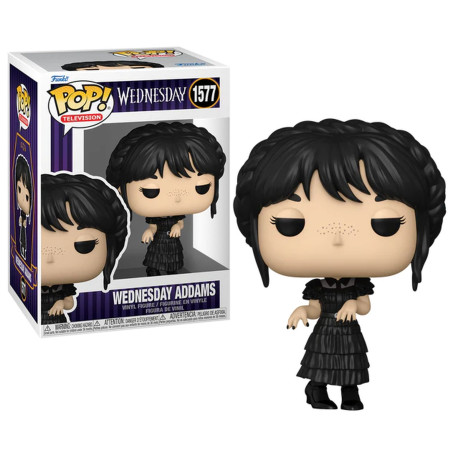 Figurine - Pop! TV - Wednesday - Mercredi Addams - N° 1577 - Funko