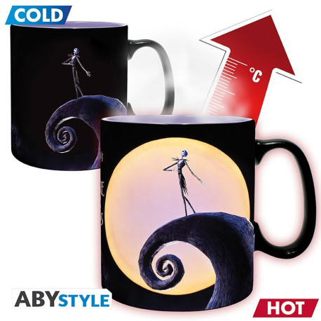 Mug / Tasse - Disney - Thermo-réactif - L'Etrang Noël de Mr Jack - Jack & Lune - 460 ml - ABYstyle