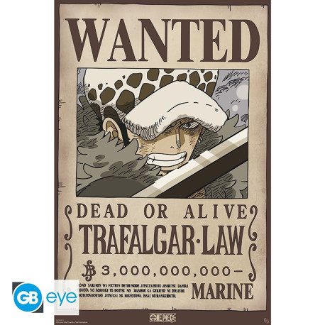 Poster - One Piece - Wanted Law Wano - 91.5 x 61 cm - GB eye