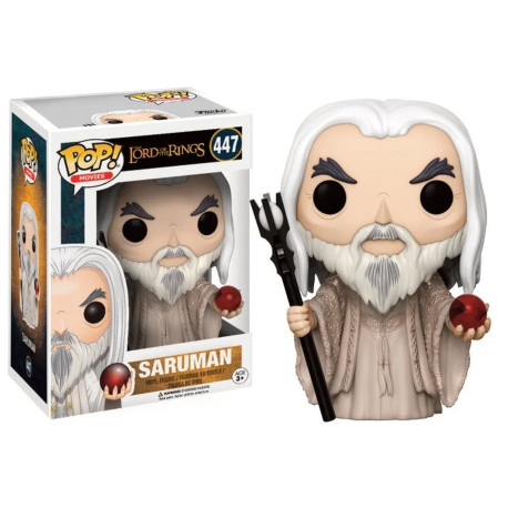 Figurine - Pop! Movies - Le Seigneur des Anneaux - Saruman - N° 447 - Funko