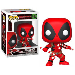 Figurine - Pop! Marvel - Holiday Deadpool Candy Canes - N° 400 - Funko