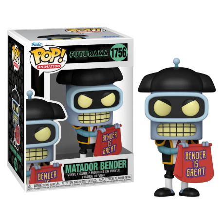 Matador Bender n°1756 : Le Robot Torero de Futurama en Version Funko Pop!