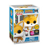 Tails en version flocked Chase, une touche spéciale et exclusive pour votre collection Funko Pop!