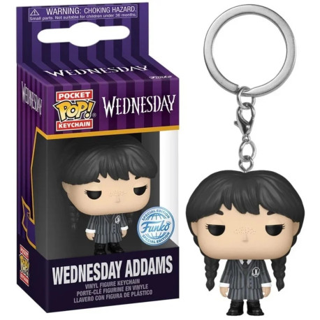 Porte-clé - Pocket Pop! Keychain - Mercredi - Wednesday Addams - Funko