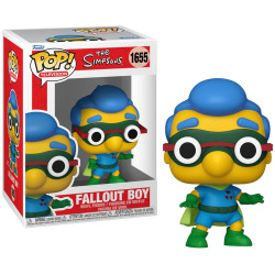 Figurine Funko Pop! TV Fallout Boy (Milhouse) - N° 1655 : l'alter ego super-héros de Milhouse dans sa tenue de Fallout Boy