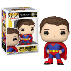 Figurine Funko Pop! TV Joey Tribbiani Superman N°1645 : Joey en costume de Superman, une scène culte de Friends à immortaliser.