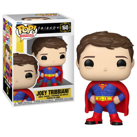 Figurine Funko Pop! TV Joey Tribbiani Superman N°1645 : Joey en costume de Superman, une scène culte de Friends à immortaliser.