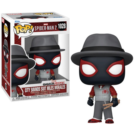 Figurine Funko Pop! Miles Morales (City Sounds) N° 1028 : le Spider-Man préféré des fans dans son costume City Sounds