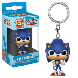 Porte-clé - Pocket Pop! Keychain - Sonic the Hedgehog - Sonic avec anneau - Funko