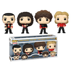 Pack Funko Pop! Queen : Freddie, Deacon, May, Taylor : Les quatre membres de Queen réunis en figurines Pop!