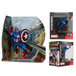 Figurine - Marvel Collection - Captain America (Captain America n°100) - 1/10 - McFarlane