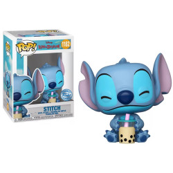 Figurine Pop! N°1182 - Stitch : Stitch avec sa boisson boba, une pièce adorée des fans de Lilo & Stitch à collectionner !