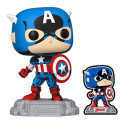 Figurine - Pop! Marvel - Avengers - Captain America with pin - N° 1290 - Funko