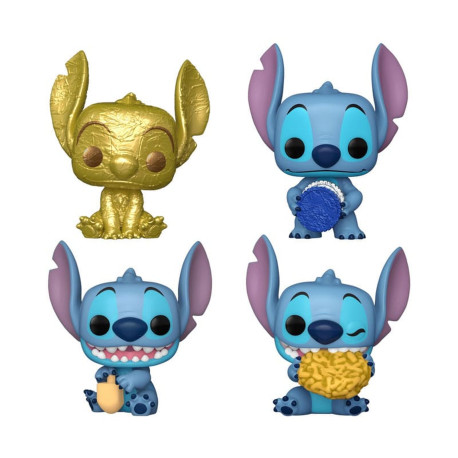 Pack 4 Figurines Pocket POP! - Disney - Lilo & Stitch - Dreidel Box - Funko