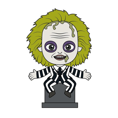 Magnet - Beetlejuice - Beetlejuice assis sur pierre tombale - 3D - Monogram