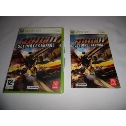 Notice + Boitier - Xbox 360 - Flatout Ultimate Carnage