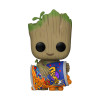 Figurine - Pop! Marvel - I am Groot - Groot with Cheese Puffs - N° 1196 - Funko