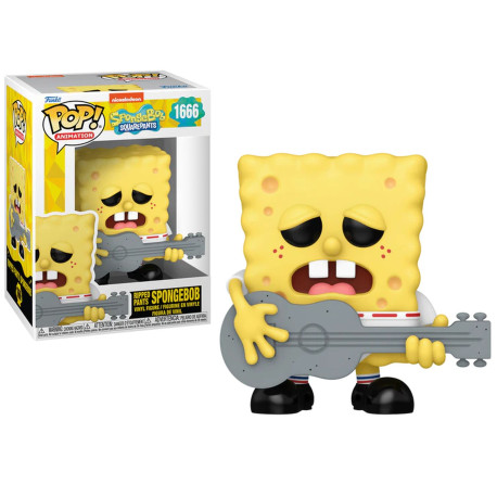 Figurine - Pop! Animation - Bob l'Eponge - Bob l'Eponge avec Guitare - N° 1666 - Funko