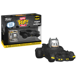 Figurine - Bitty Pop! Rides - DC Comics - Batman avec Batmobile - Funko