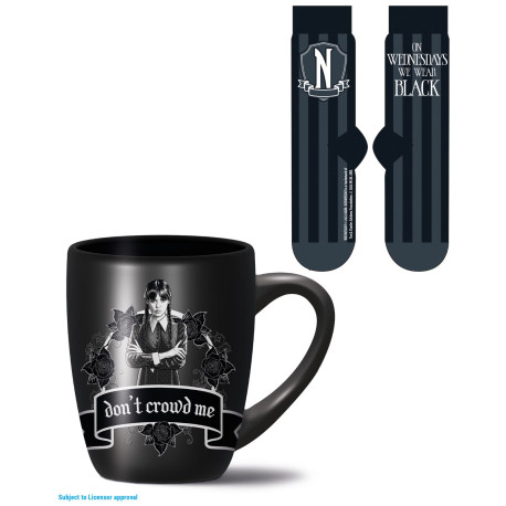 Mug / Tasse & Chaussettes - Mercredi - Wear Black - 315 ml - Pyramid International