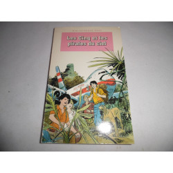 Livre - Les Cinq et les Pirates du Ciel - Claude Voilier - Bibliothèque rose