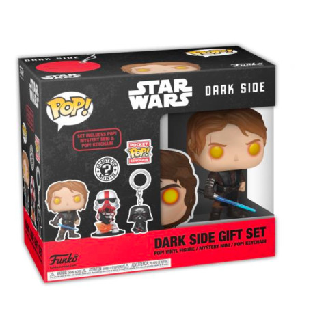 Figurine - Dark Side Gift Set - Pop! Star Wars Anakin Skywalker + Keychain + Mystery - Funko