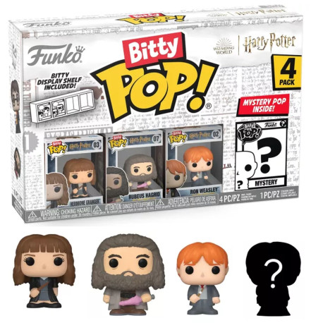 Pack de 4 Figurines - Bitty Pop! Harry Potter - Hermione - N° 03 07 02 - Funko