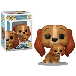 Figurine - Pop! Disney - La Belle et le Clochard - Lady avec chiot - N° 1553 - Funko