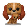 Figurine - Pop! Disney - La Belle et le Clochard - Lady avec chiot - N° 1553 - Funko