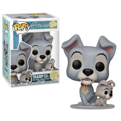 Figurine - Pop! Disney - La Belle et le Clochard - Clochard avec chiot - N° 1554 - Funko