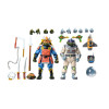 Pack de Figurines - Tortues Ninja - Cartoon Space Adventure & Samurai Turtles 18 cm - NECA