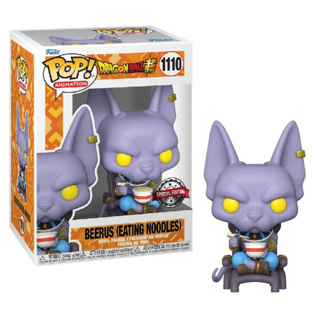 Figurine - Pop! Animation - Dragon Ball Super - Beerus (nouilles) - N° 1110 - Funko